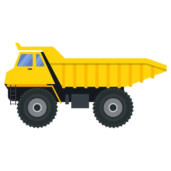 Illustration Pour Camion Benne Basculante Véhicule Machines Construction — Image vectorielle
