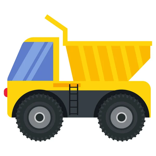 Ilustração Para Máquinas Construção Veículo Despejo Caminhão — Vetor de Stock