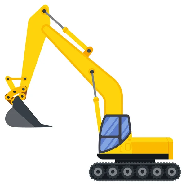 Illustration Construction Machinery Vehicle Excavator — Stock Vector