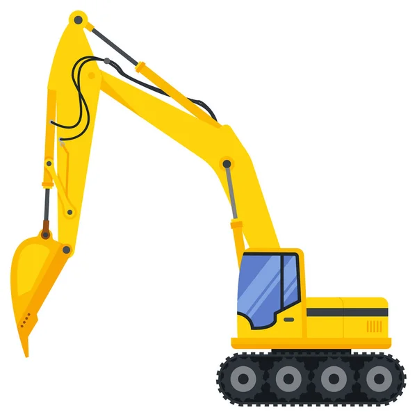 Ilustração Para Escavadeira Veículos Máquinas Construção — Vetor de Stock