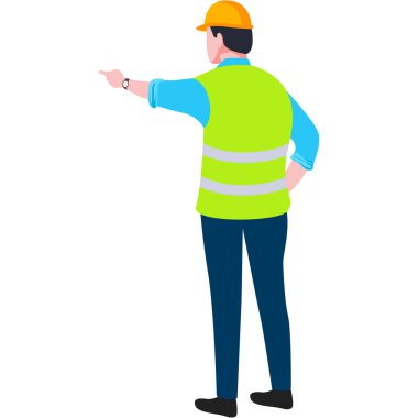 İnşaat mühendisi çizimi.