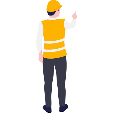 İnşaat mühendisi çizimi.