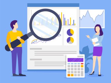 Pazarlama ekibi SEO üzerinde çalışıyor.