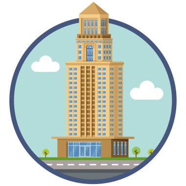 Bank City binası güzel bir illüstrasyon.