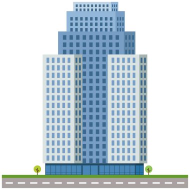 Ofis şehri güzel bir illüstrasyon..