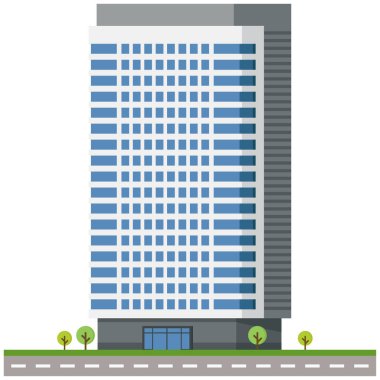 Ofis şehri güzel bir illüstrasyon..