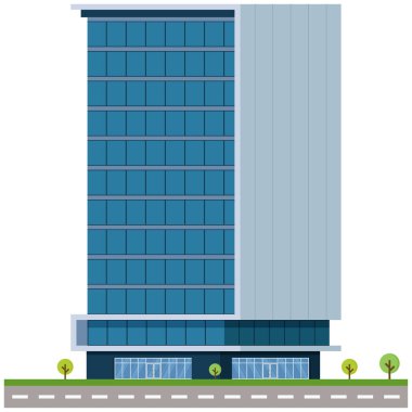 Ofis şehri güzel bir illüstrasyon..