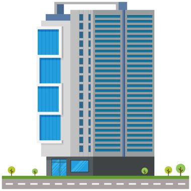 Ofis şehri güzel bir illüstrasyon..