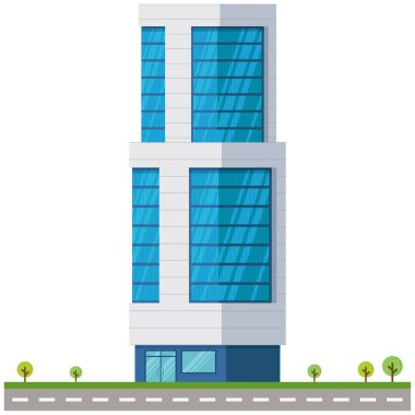 Ofis şehri güzel bir illüstrasyon..