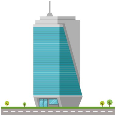 Ofis şehri güzel bir illüstrasyon..