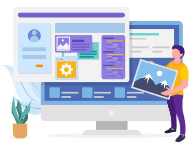 Gösterge paneli tasarlayan Erkek Ön Ucu geliştiricisi