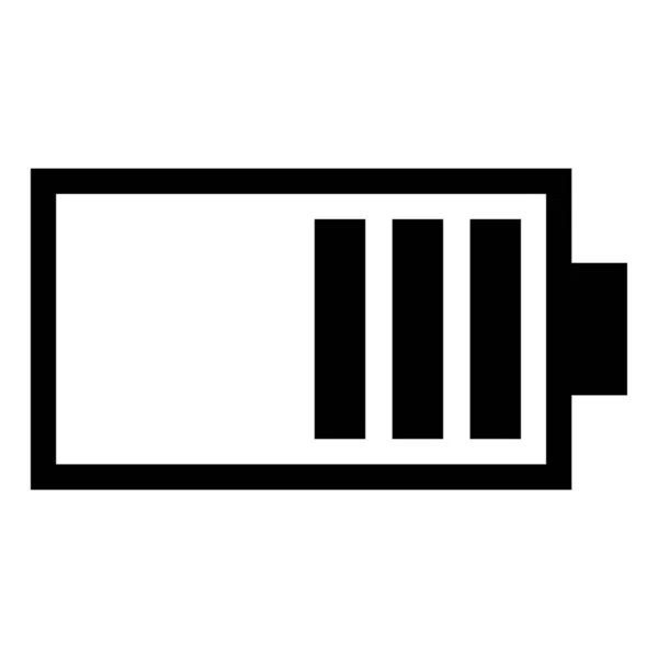 Batterij Pictogram Vector Illustratie — Stockvector