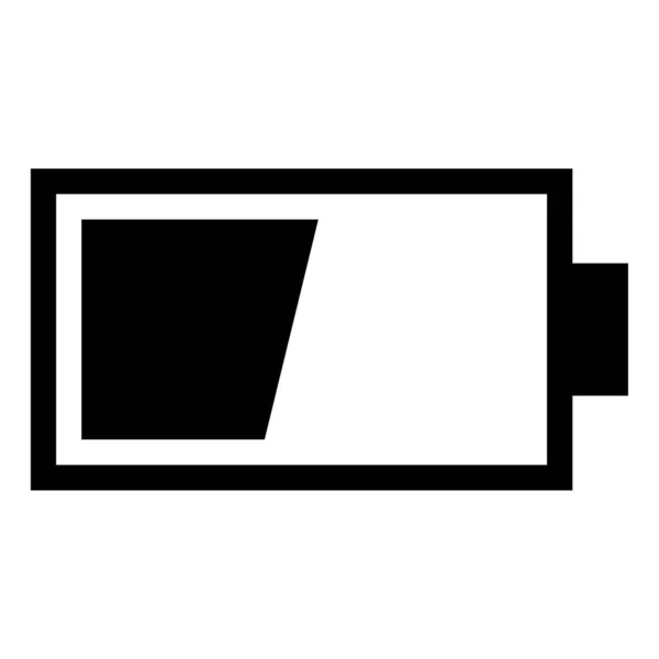 Batterij Pictogram Vector Illustratie — Stockvector