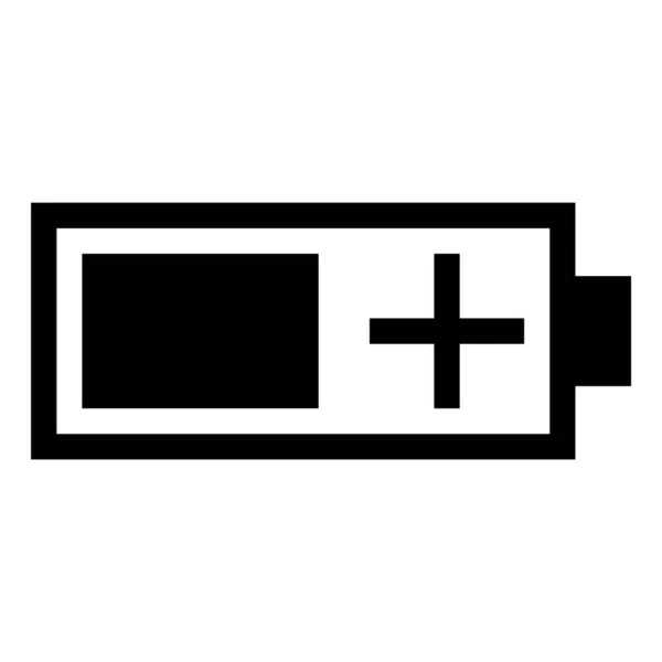 Batterij Pictogram Vector Illustratie — Stockvector