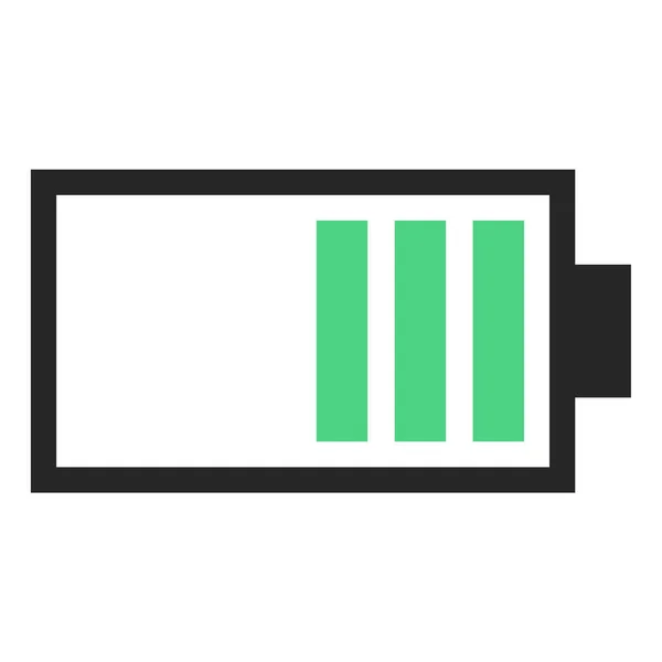 Batterij Pictogram Vector Illustratie — Stockvector