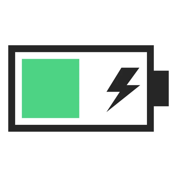 Batterij Pictogram Vector Illustratie — Stockvector