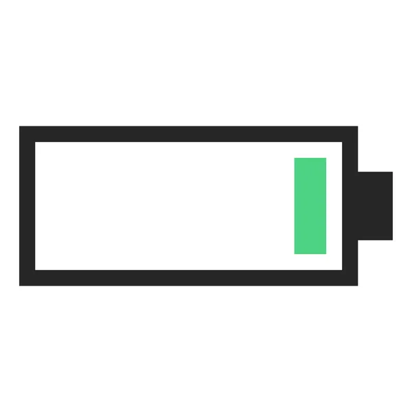 Batterij Pictogram Vector Illustratie — Stockvector