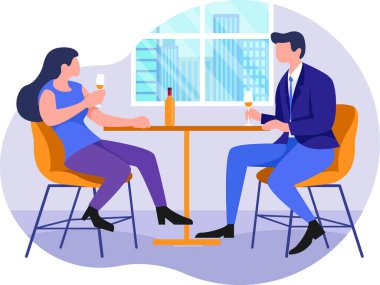 Çift yıldönümü kutlaması yapıyor.