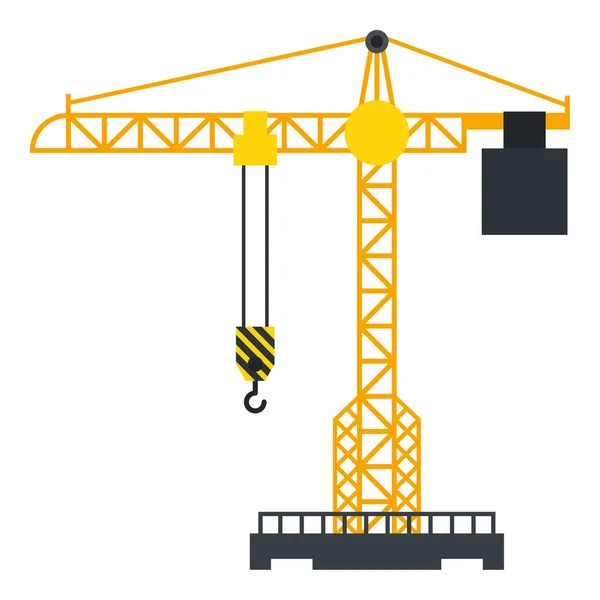 Grue Tour Construire Machine Illustration — Image vectorielle