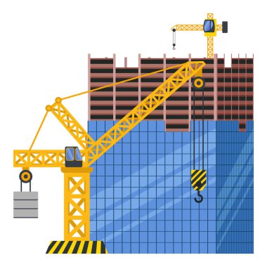 İnşaat kulesi vinç çizimi