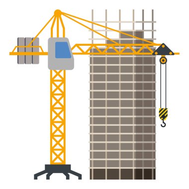 İnşaat kulesi vinç çizimi