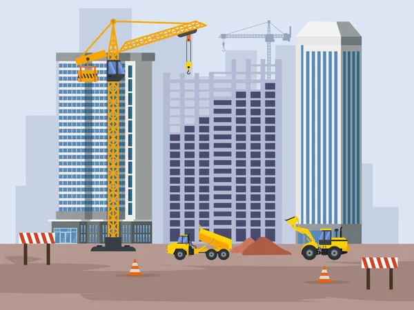 Construction Real Estate Building Project — Stockvector