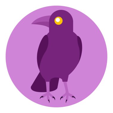 Crow cadılar bayramı festivali güzel illüstrasyon