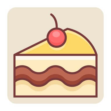 Hamur işi için doldurulmuş renk özeti simgesi.