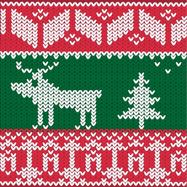 Weihnachten Und Winter Nahtloses Strickmuster Skandinavischen Stil — Stockfoto