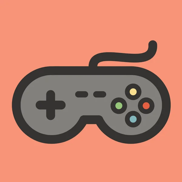 조이스틱 컨트롤러 Analog Joystick Game Pad Stic Illustration Flat Cartoon — 스톡 사진