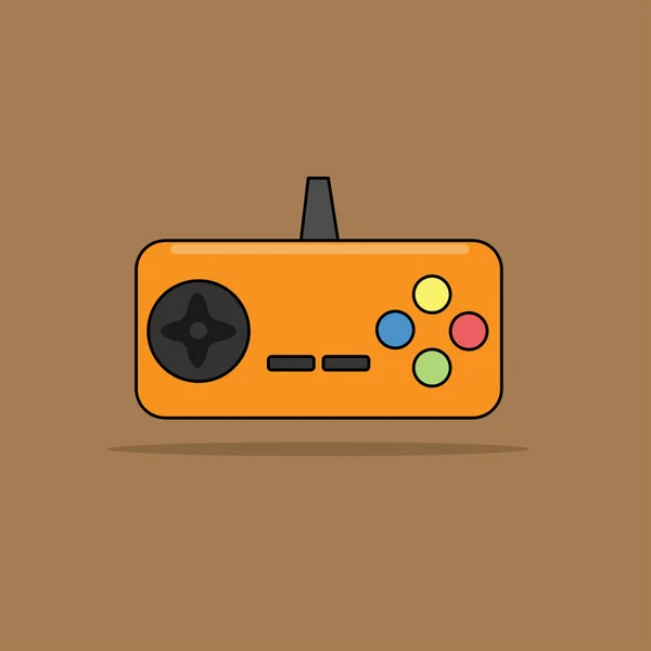 Illustrazione Joystick Gamepad Simbolo Del Controller Del Videogioco Retrò — Foto Stock