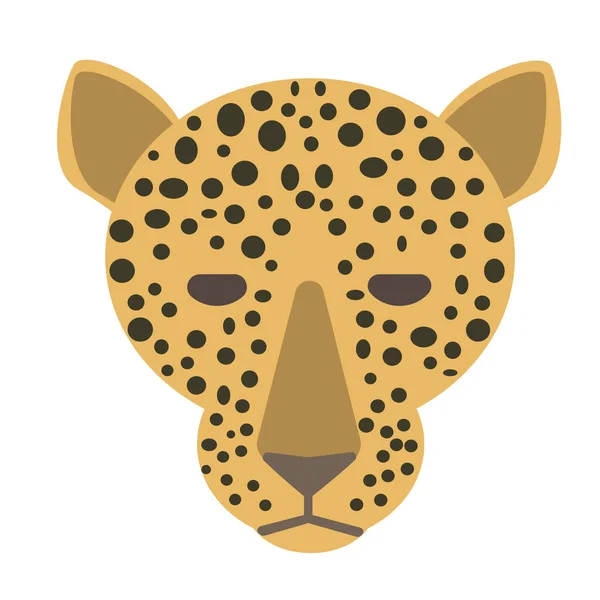 Смешной Леопард Открытки Плакат Детской Детской Комнаты Дизайн Футболки Векторе — стоковый вектор