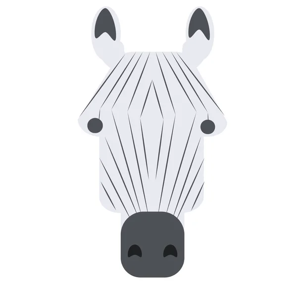 Vector Cartoon Zebra Afrikaans Dier Grappige Zebra — Stockvector