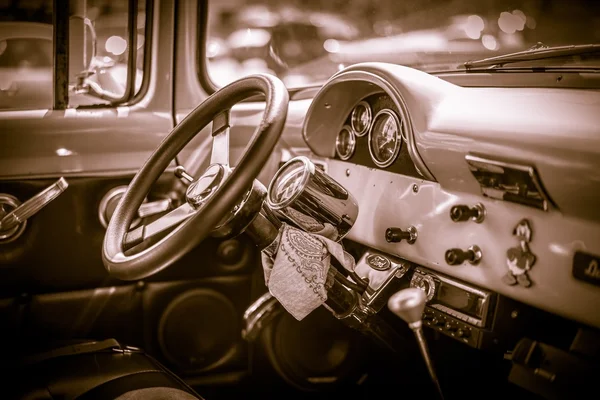 Klassieke auto-interieur — Stockfoto