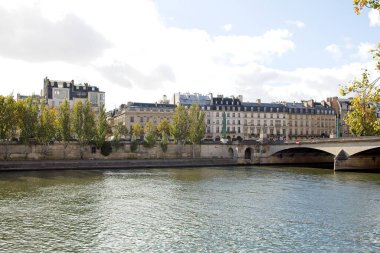 Eyfel kulesiyle Seine nehri manzarası