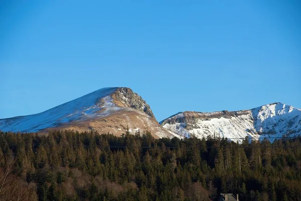 Paysage Montagne Avec Ciel Bleu — Photo