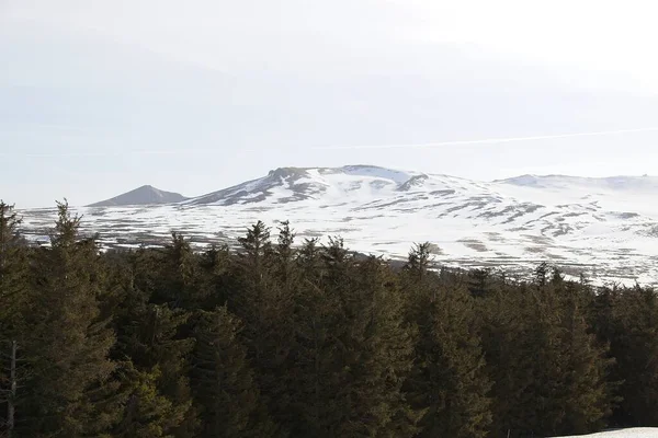 Paysage Montagne Avec Ciel Bleu — Photo