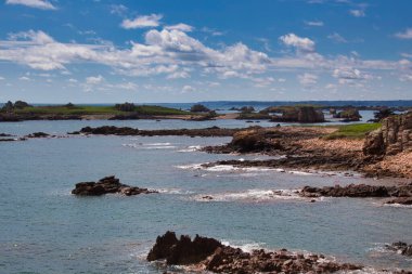 Deniz kıyısının manzarası