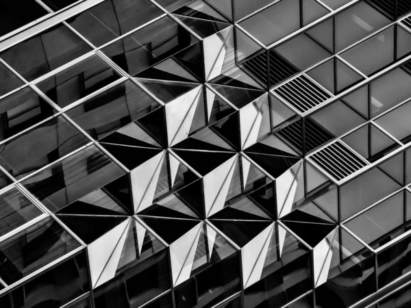 Geometry in architecture in black and white, detail Royalty Free Stock Images