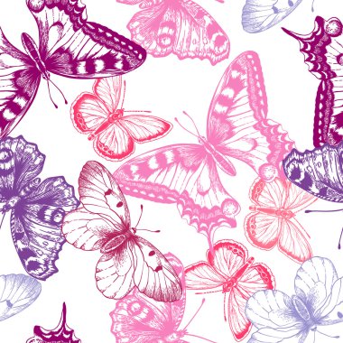 Kelebeklerle kusursuz desen