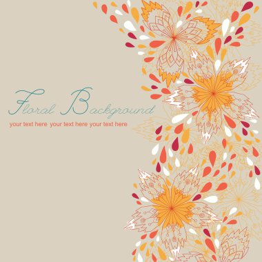 Asimetrik olarak geometrik çiçekler