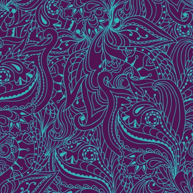 Dikişsiz soyut çiçek desenli