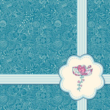 Daveti üzerine Dikişsiz desen