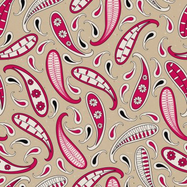 Şal desenli kusursuz desen