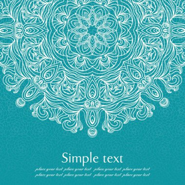 Zarif dantel süs kartıyla