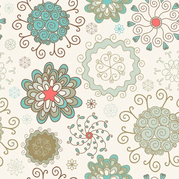 Seamless pattern with snowflakes. — Stock Vector