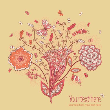 Çiçekler ve Kelebekler.