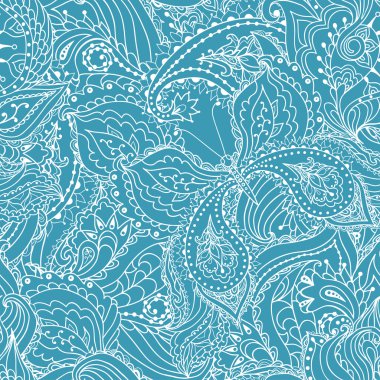 Paisley desen kelebekler ile