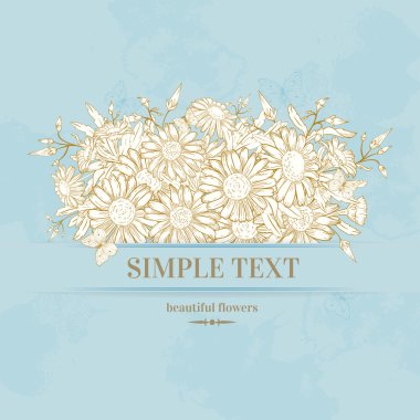 Papatya ile arka plan.