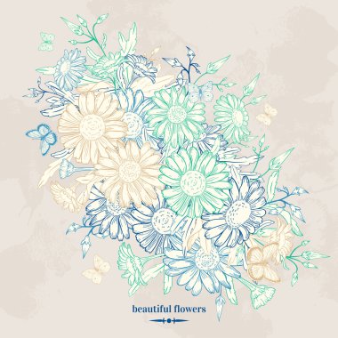 Çiçekler ve Kelebekler.